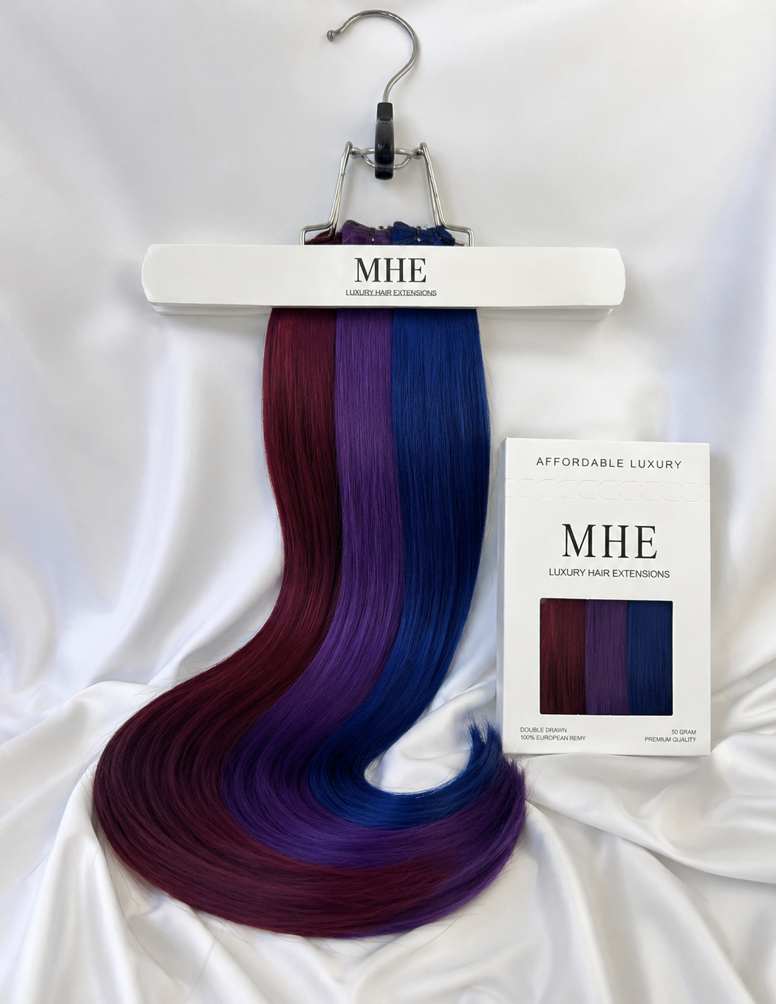 '250G' ULTIMATE SIGNATURE WEFT HAIR- Purple, Blue, Burgandy