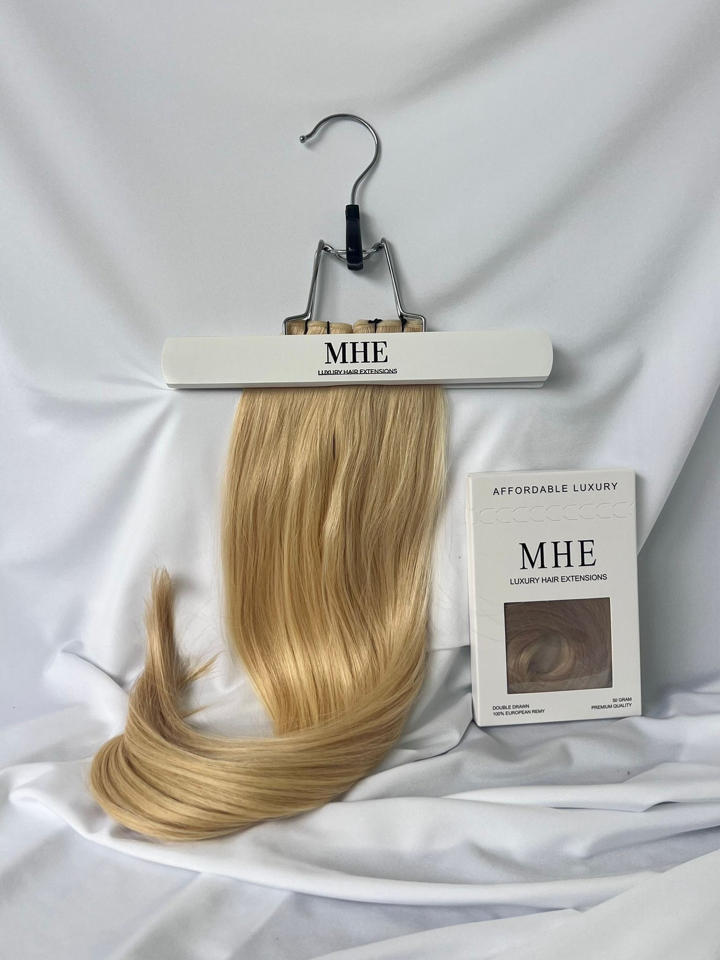 60 clean blonde clip in hair extensions