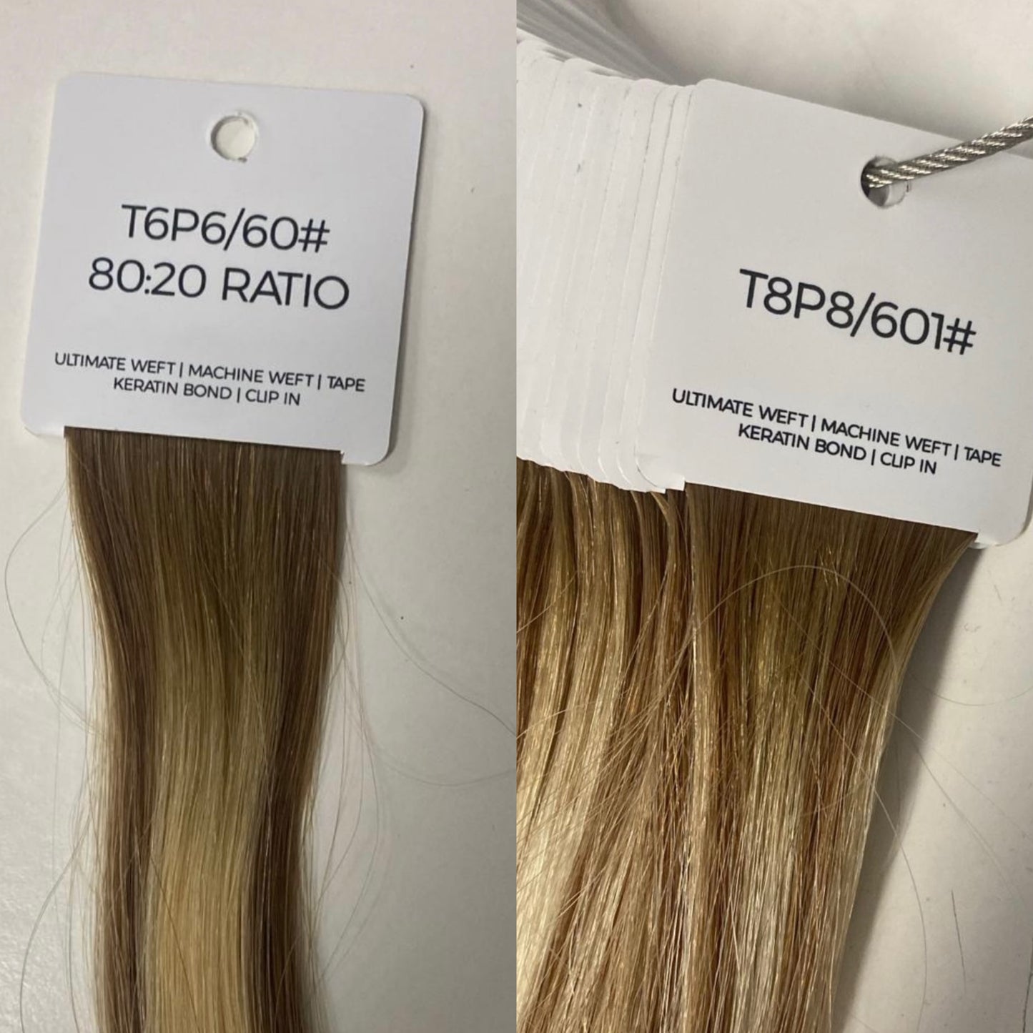 New colour swatch strands (T8P8 & T6P6)