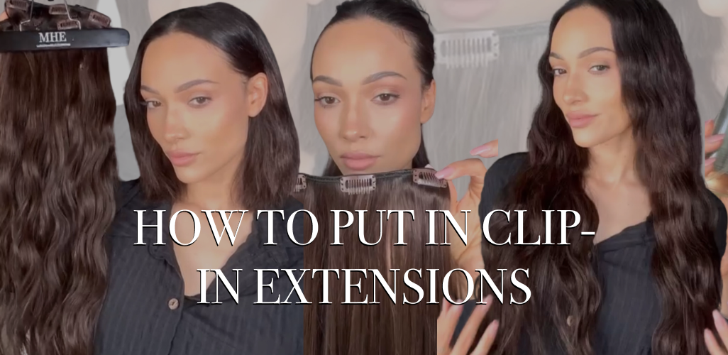 how to put in clip in hair extensions