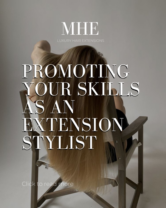 Promoting your skills as an Hair extension stylist.