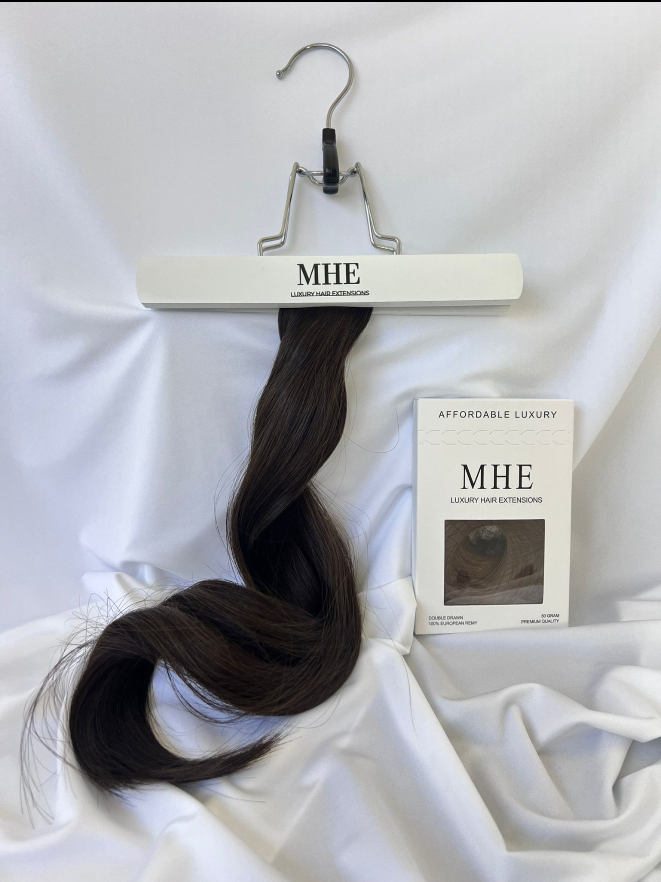 1A Black clip in hair extensions