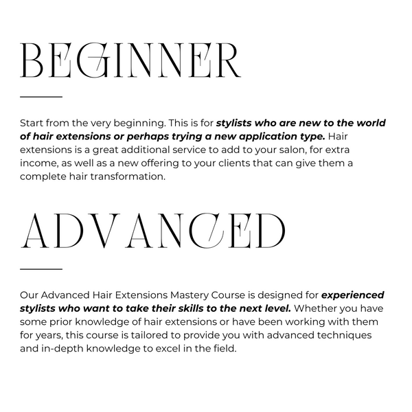 TAPE EXTENSION TRAINING & EDUCATION