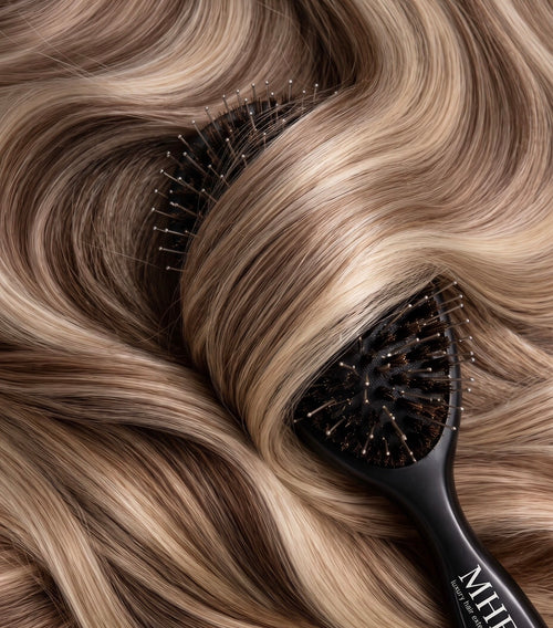 Maiden Ultimate Weft shade 6-6/60 — Light Chestnut Brown & Blonde · 20% / 80%
