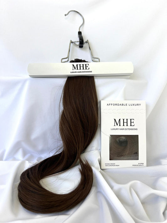 chocolate tape in hair extensions