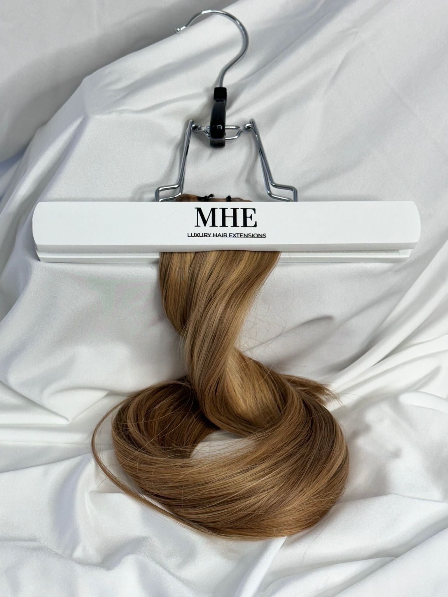 salty caramel piano clip in hair extensions