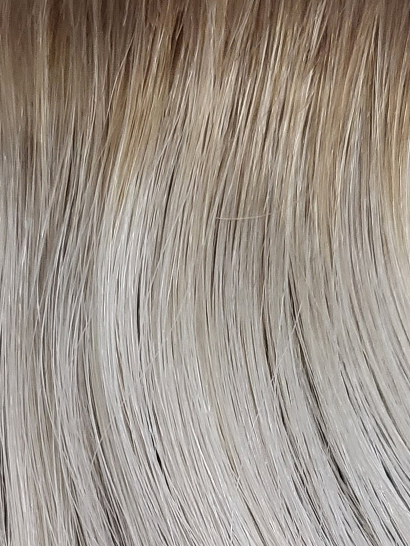 WEFT HAIR-ROOT SMUDGE T10/601 DIRTY GOLDEN BROWN/PUREST BLONDE MIDS AND ENDS 20inch