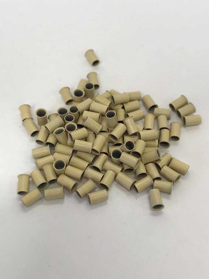 copper tube beads 4mm blonde