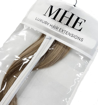 hair extension carry bag white