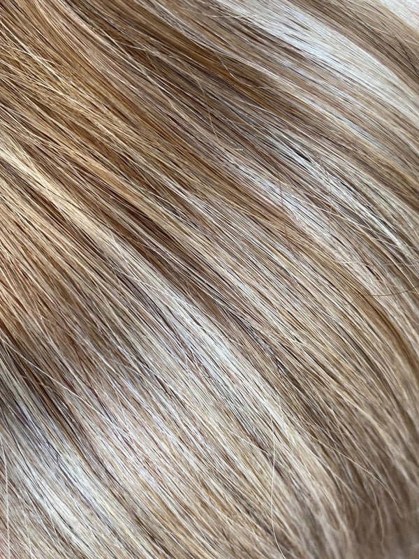 ULTIMATE SIGNATURE WEFT HAIR 6/60A LIGHT BROWN & ASH BLONDE 50/50