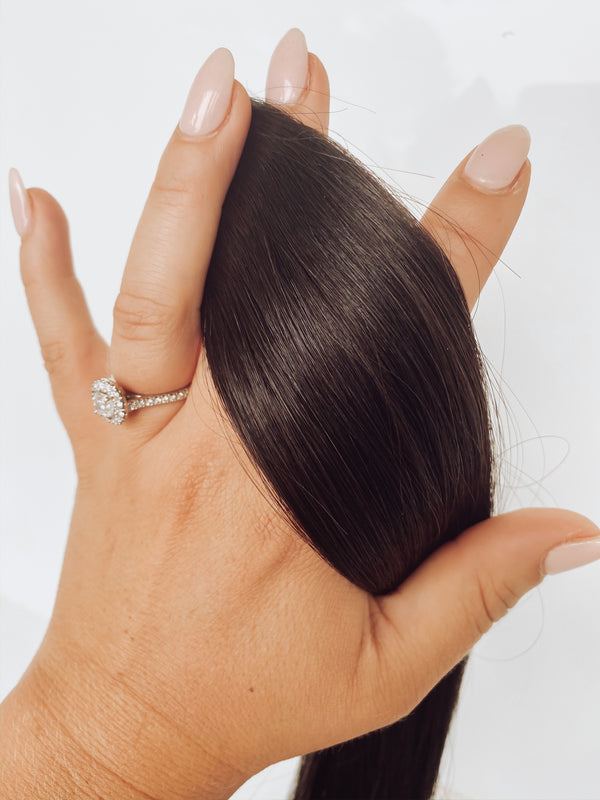 micro bead extensions-1b-darkest brown 20inch