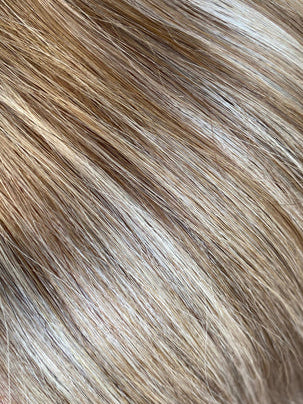 WEFT HAIR 6/60A Light Brown & Ash Blonde 20 inch 50/50