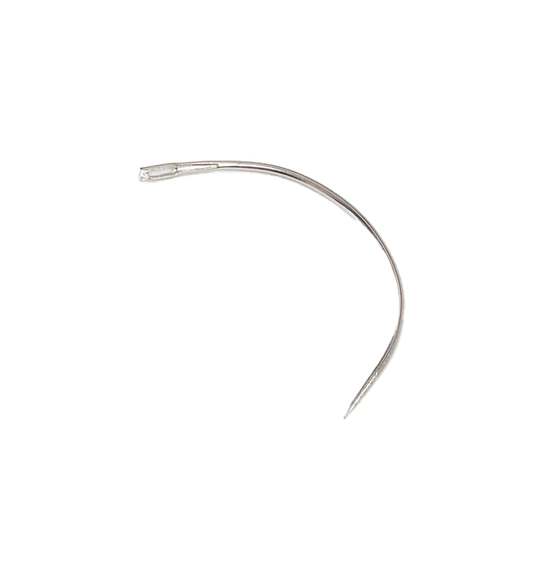 hair extension weft c threading needle