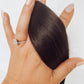 weft hair-1b-darkest brown 20 inch