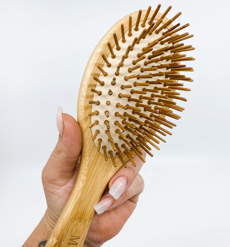 bamboo hair brush.